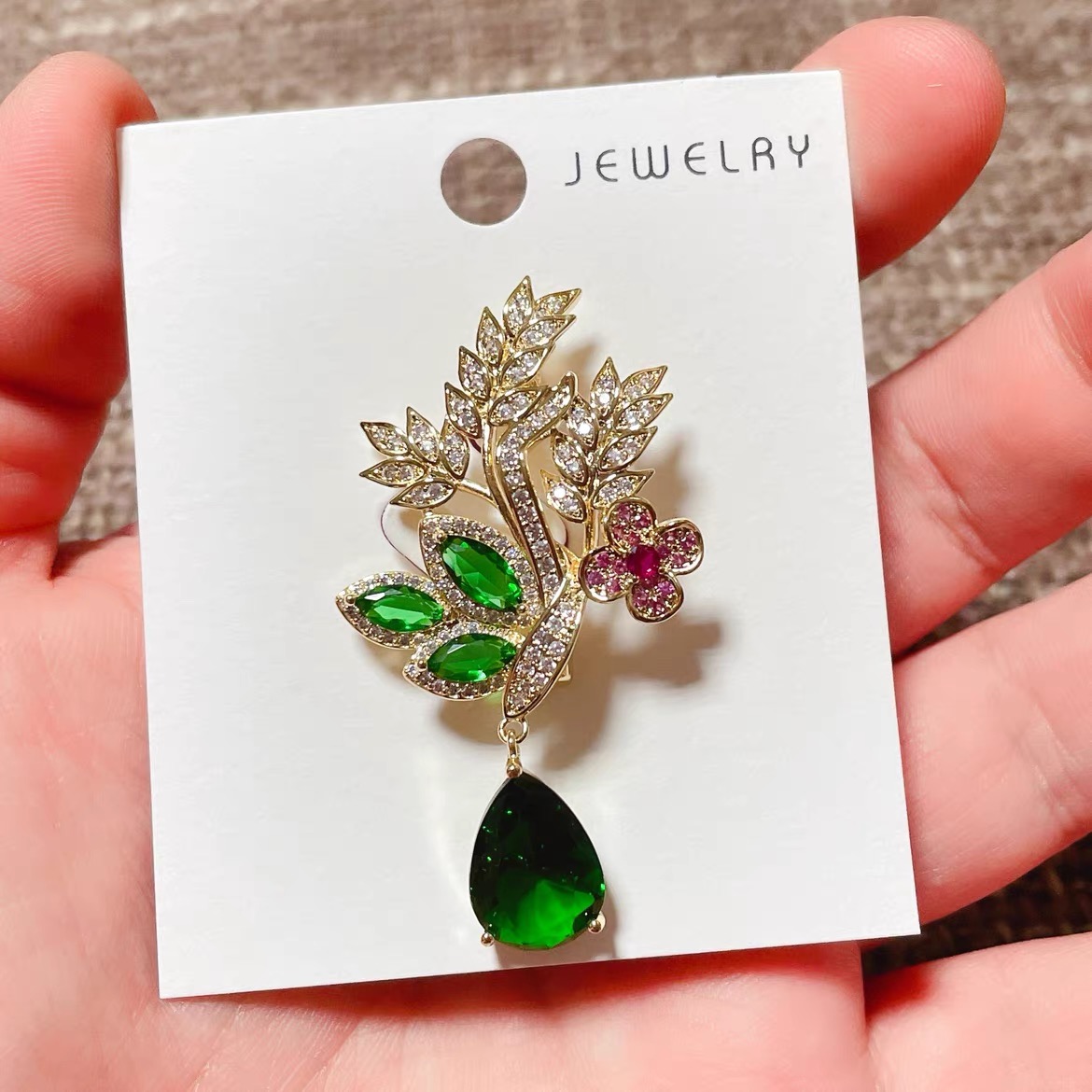 Fashion Green Yellow Leaves Fl - Women Accessories Bouquet recensione e prezzo