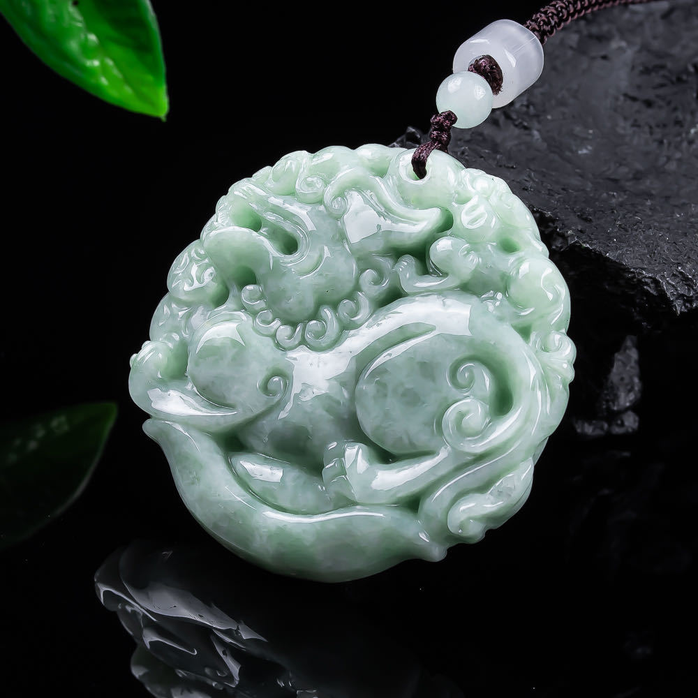 Natural Myanmar Jadeite Pixiu  - Accessories Woman recensione e prezzo