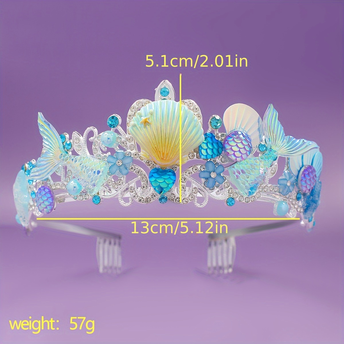 2025 New Mermaid Hair Comb Cro - Women Accessories For Gift recensione e prezzo